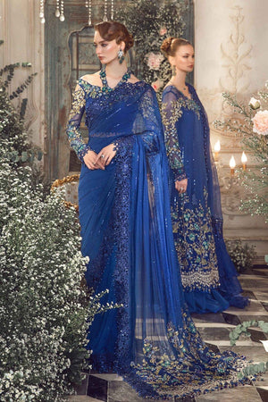 Cobalt Blue Saree Sareenah