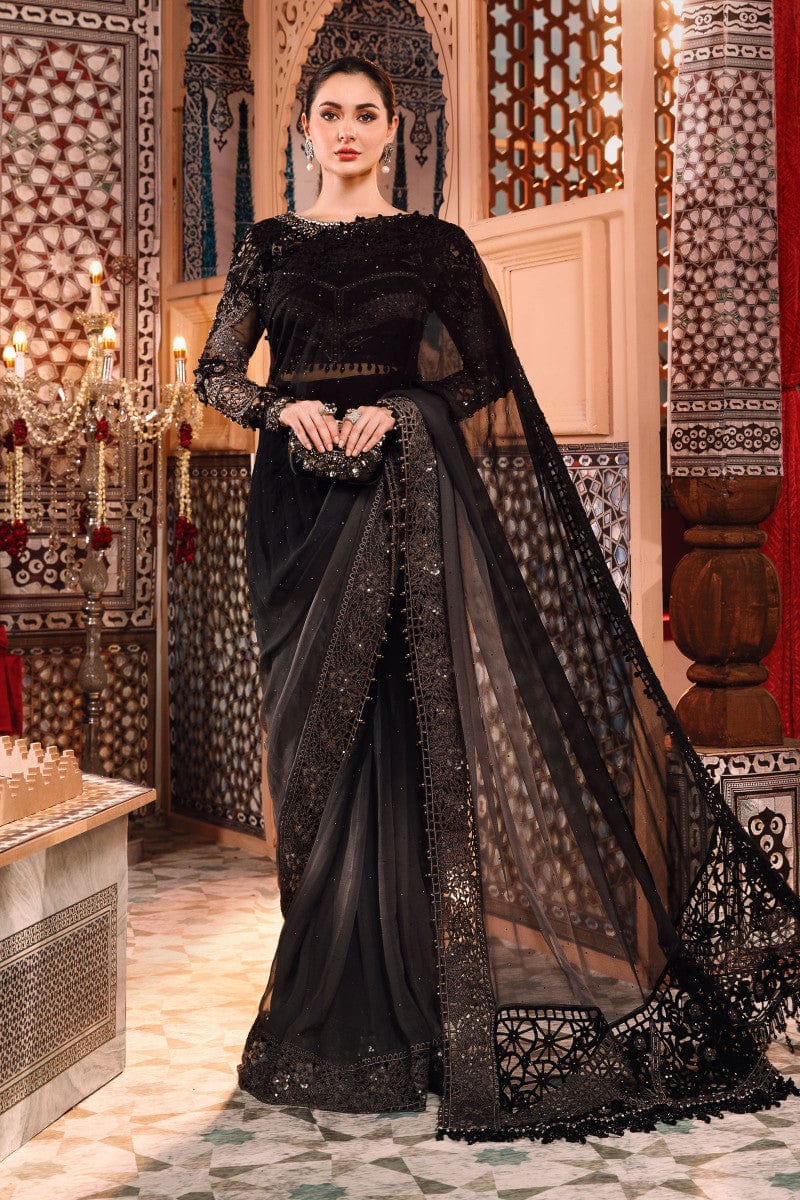 Grey and Black Sareenah